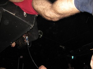 Ami Shalev Crowd Surfs Ami Shalev Crow Surfs onto A Ledge While Belting it Out