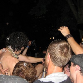 Drumming Outside while Crowd Surfing WITH the Drums!