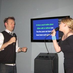 Arnold Pander and Joelle Jones at Voicebox Portland Arnold Pander and Joelle Jones at Voicebox Karaoke Portland