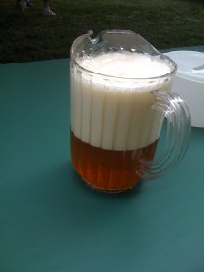 One Extremely Foamy Beer